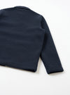 Navy Techno Melton Plain Tag Jacket