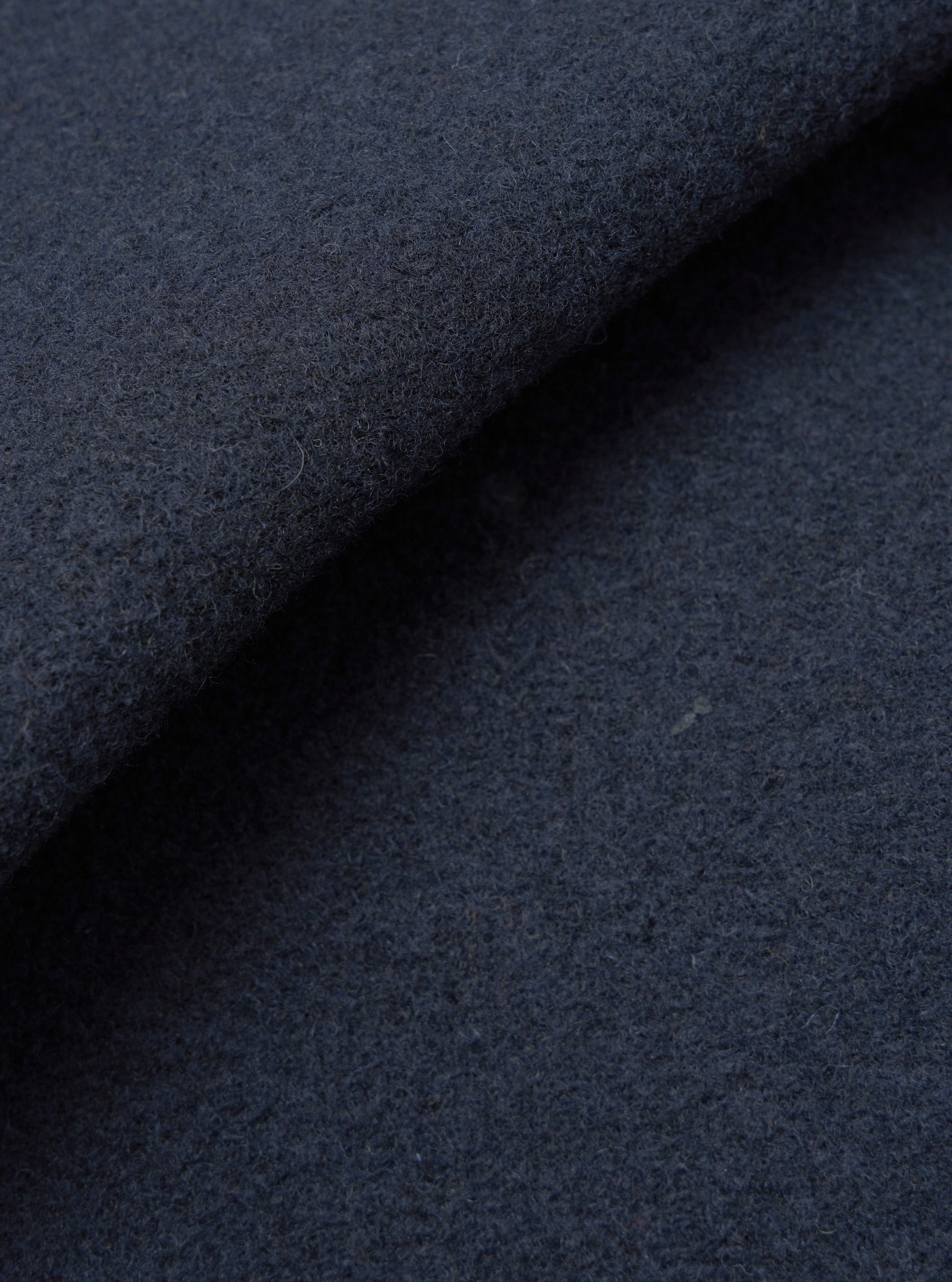Navy Techno Melton Plain Tag Jacket