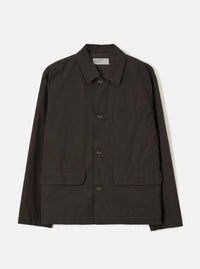 Brown Micro Canvas Warmus Jacket