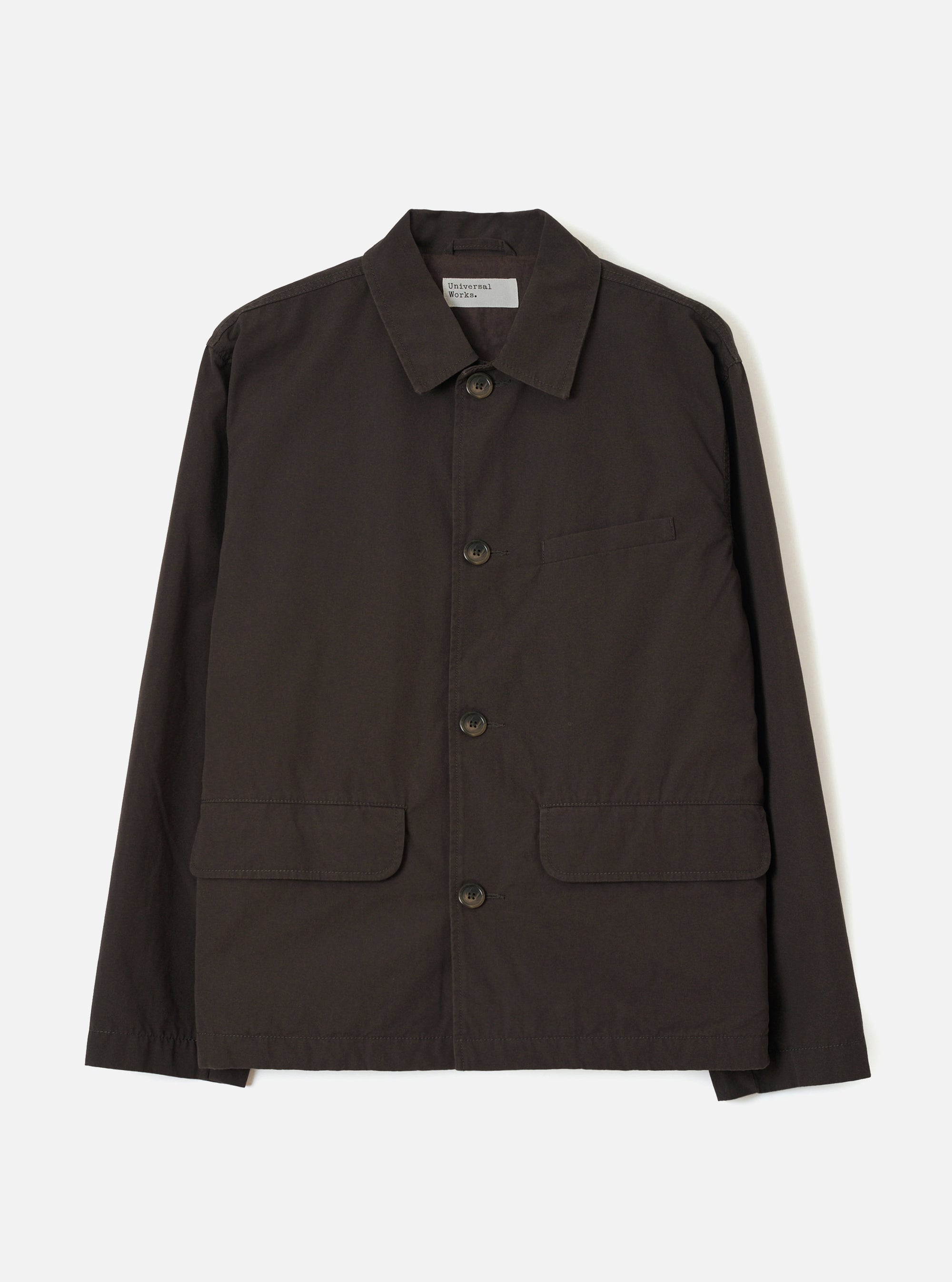 Brown Micro Canvas Warmus Jacket