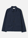 Navy Micro Canvas Warmus Jacket