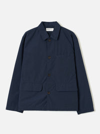 Navy Micro Canvas Warmus Jacket