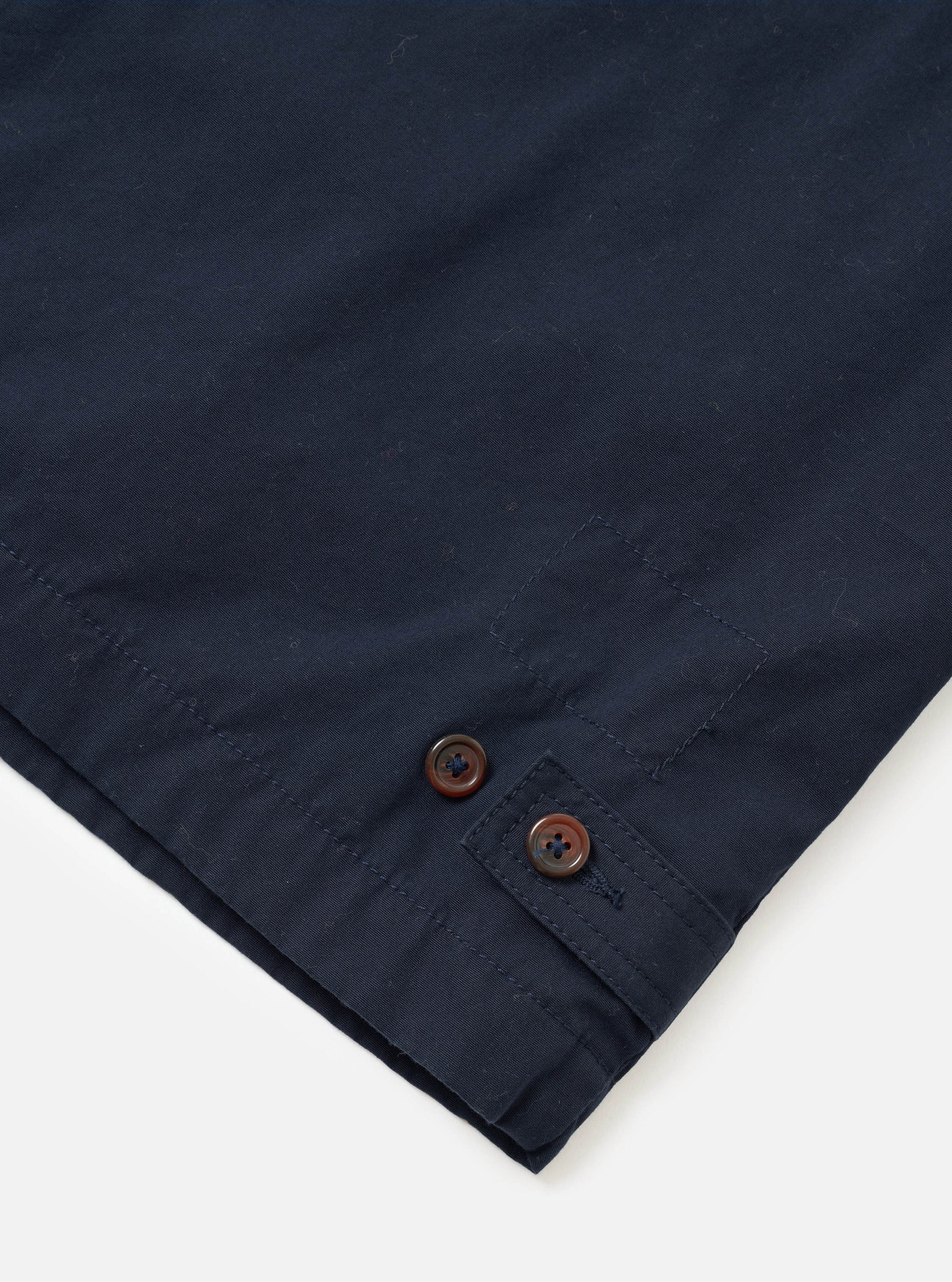 Navy Micro Canvas Warmus Jacket