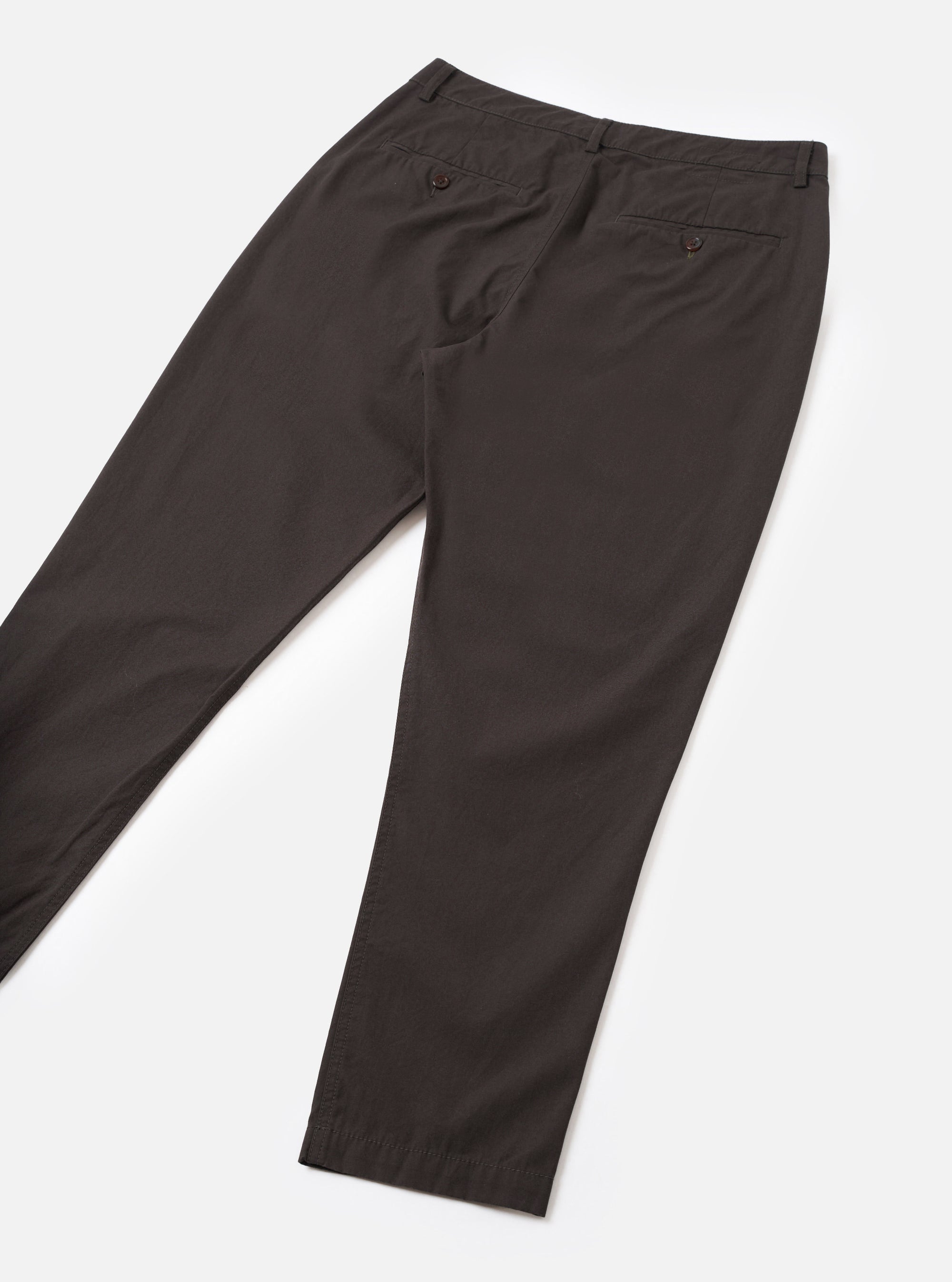 Brown Micro Canvas Military Chino