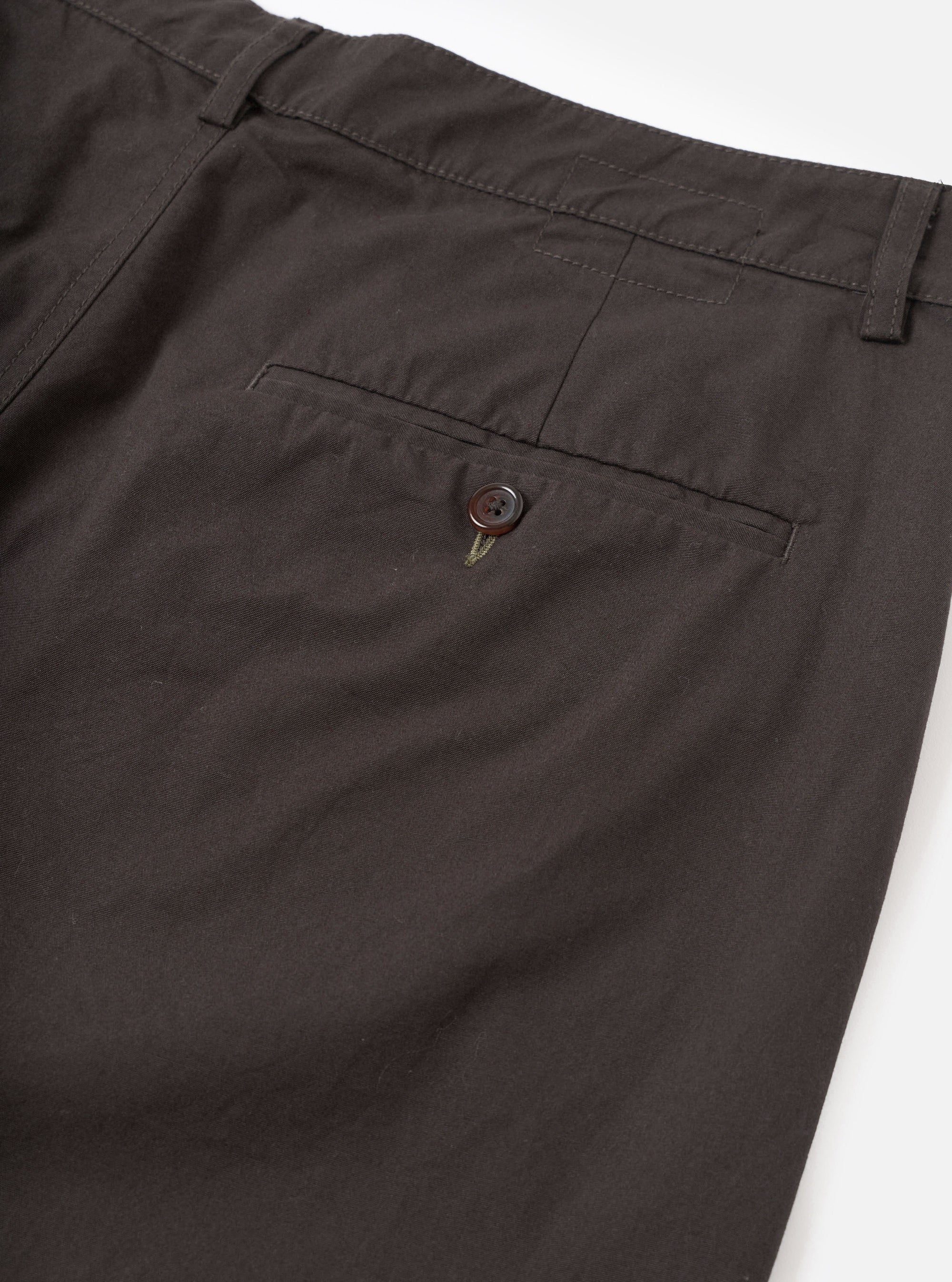 Brown Micro Canvas Military Chino