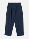 Navy Micro Canvas Oxford Pant
