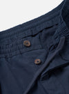 Navy Micro Canvas Oxford Pant