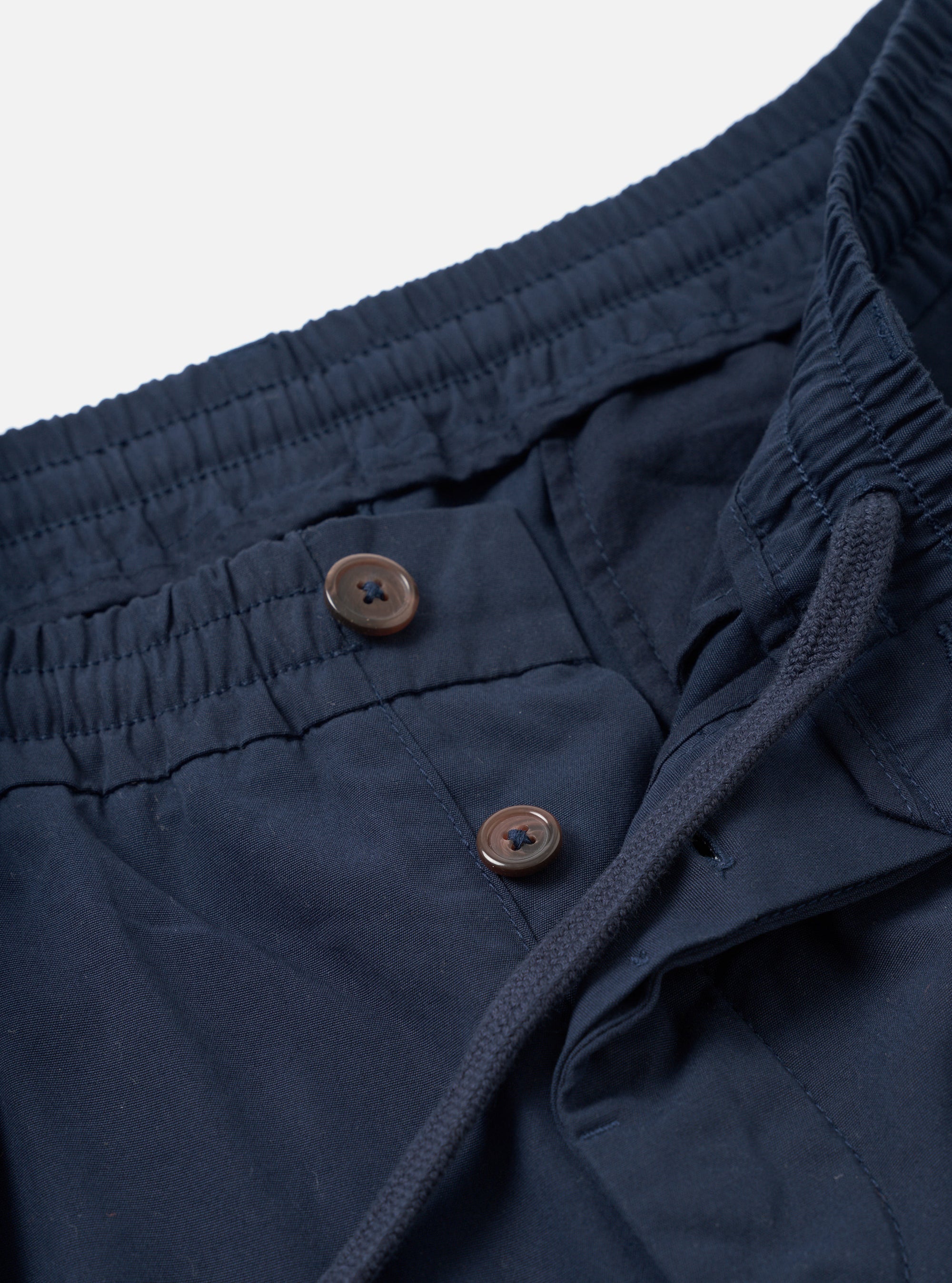 Navy Micro Canvas Oxford Pant