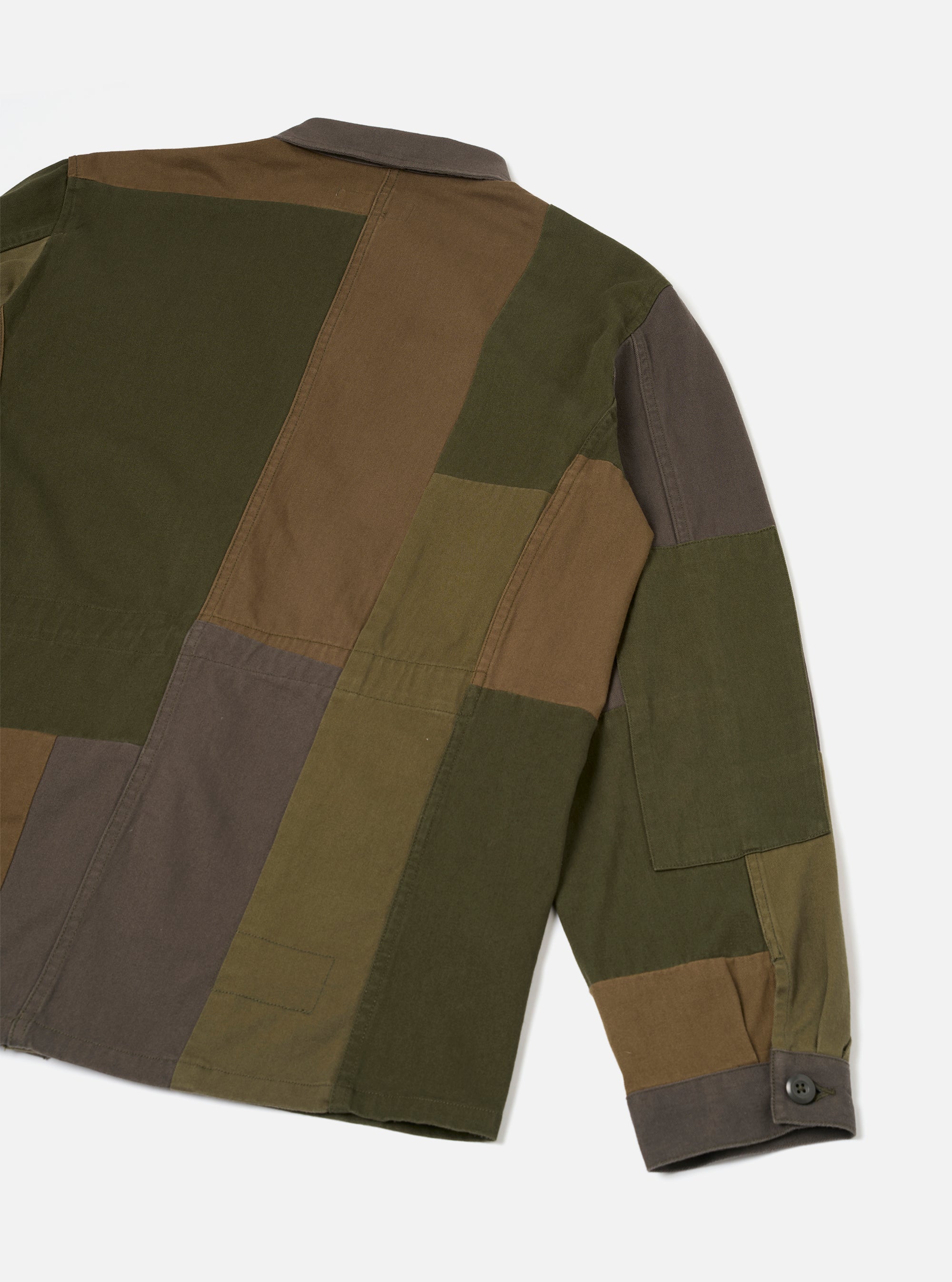 Olive Patchwork Twill MW Fatigue Jacket