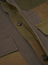 Olive Patchwork Twill MW Fatigue Jacket