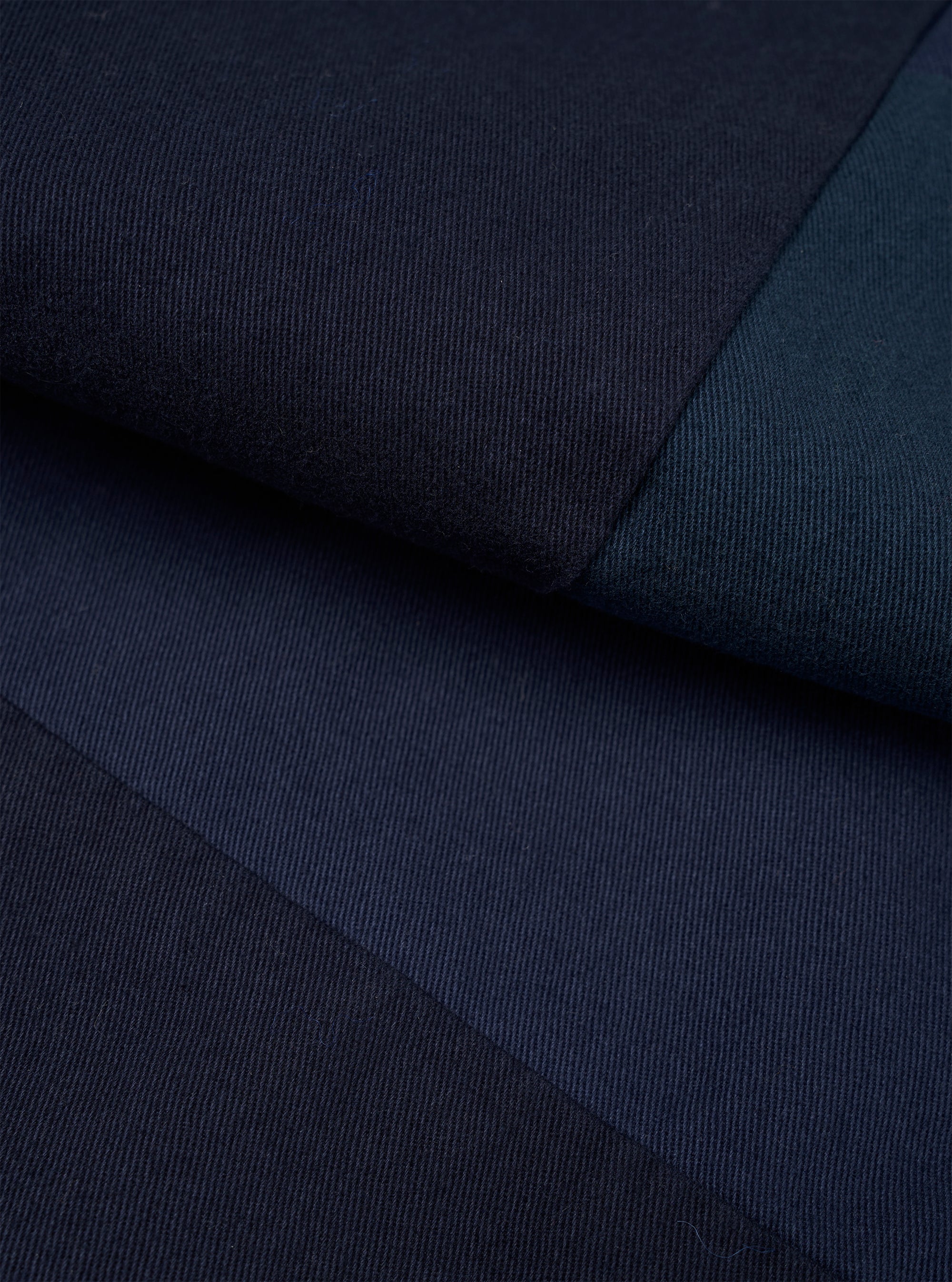 Navy Patchwork Twill Oxford Pant