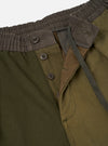 Olive Patchwork Twill Oxford Pant