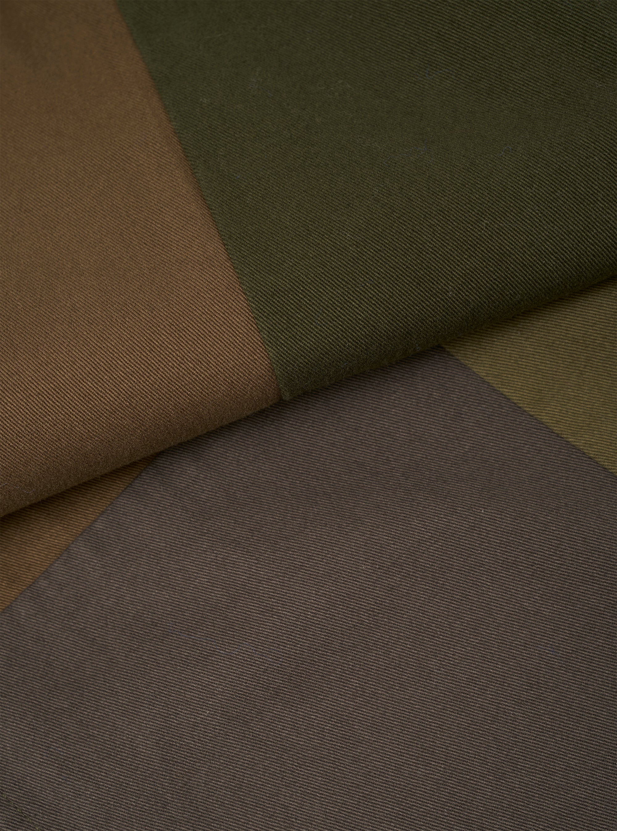 Olive Patchwork Twill Oxford Pant