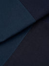 Navy Patchwork Twill Three Button Jacket