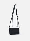 F/CE.® Black Nylon Textured Twill Drawstring Sacoche on a white background. The bag has a black strap and drawstring closure. The material looks durable and textured.