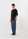 master-piece x Universal Works Black Brush Back Sweat S/S Billy Sweat