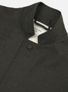 An Olive Marl Tropical Suiting Two Button Jacket is shown from the back, displayed flat against a plain white background. The image highlights the jacket's relaxed fit, two-piece sleeves, and clean hemline.