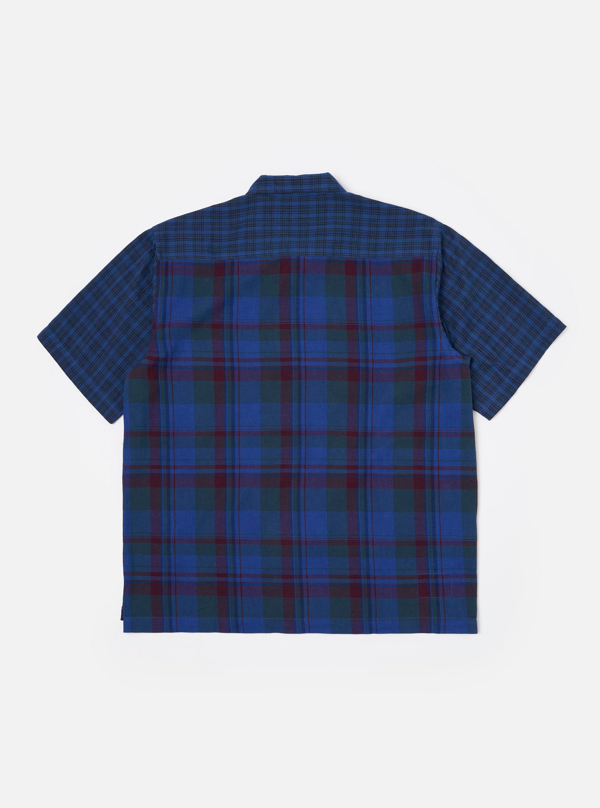 Limited Edition Navy Mixed Check Camp Shirt