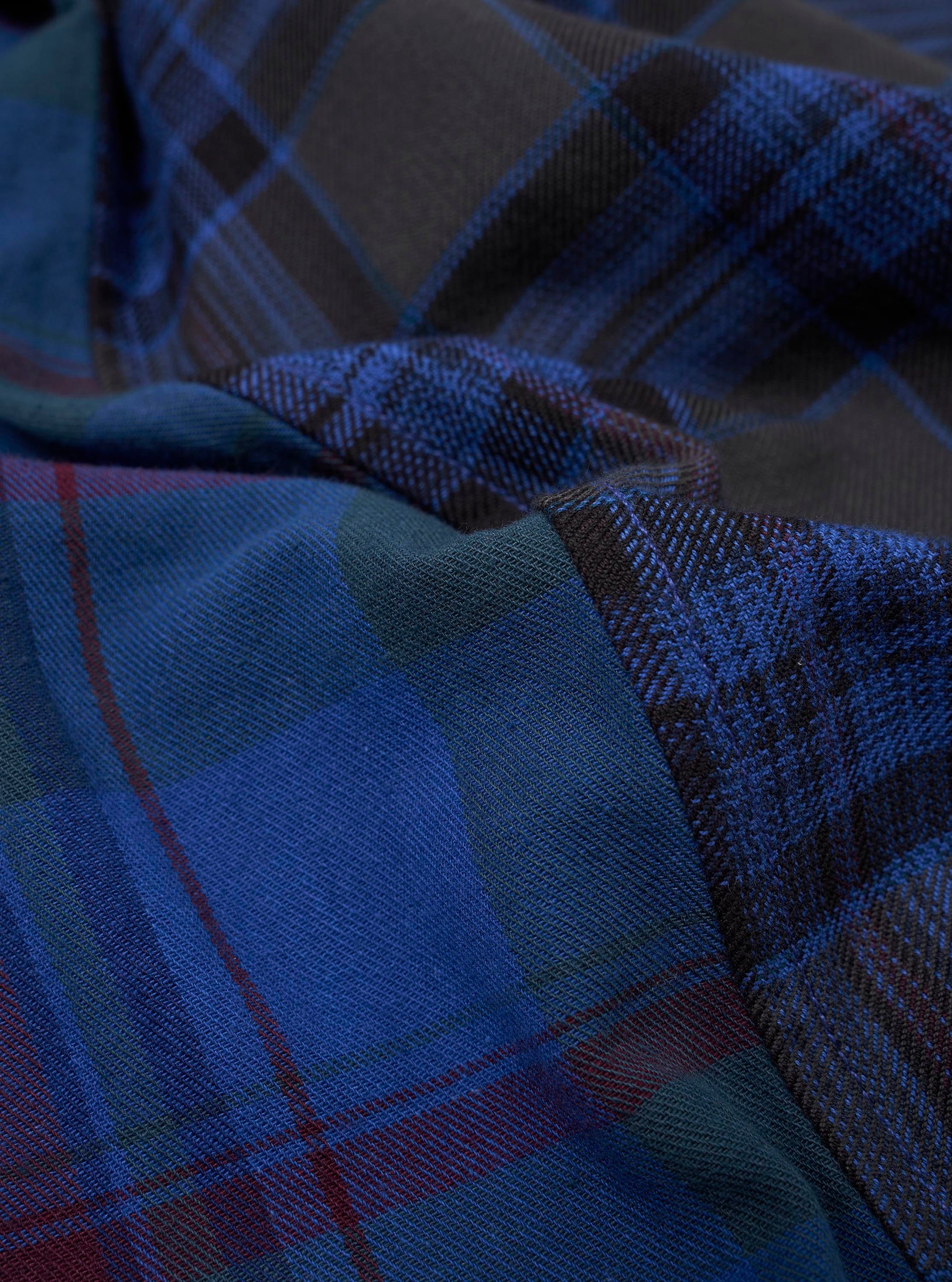 Limited Edition Navy Mixed Check Camp Shirt