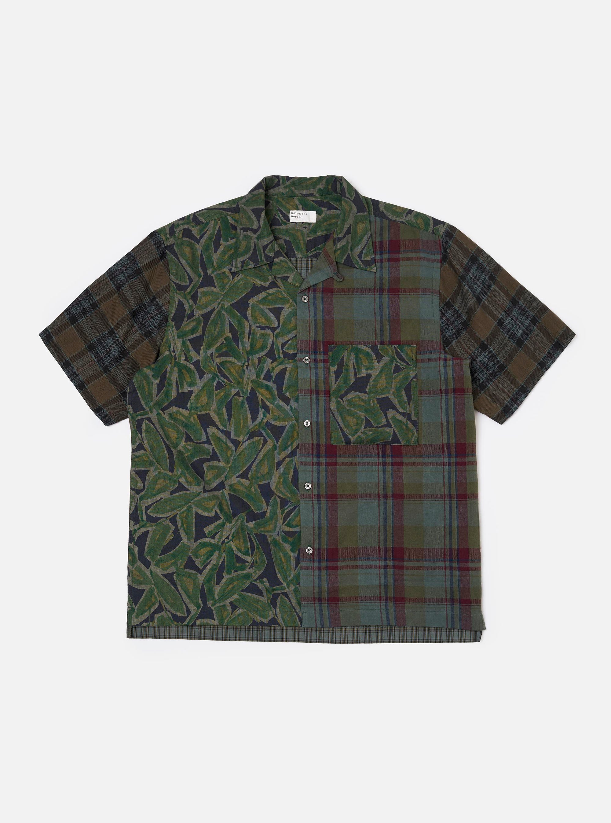 Limited Edition Olive Mixed Check Camp Shirt