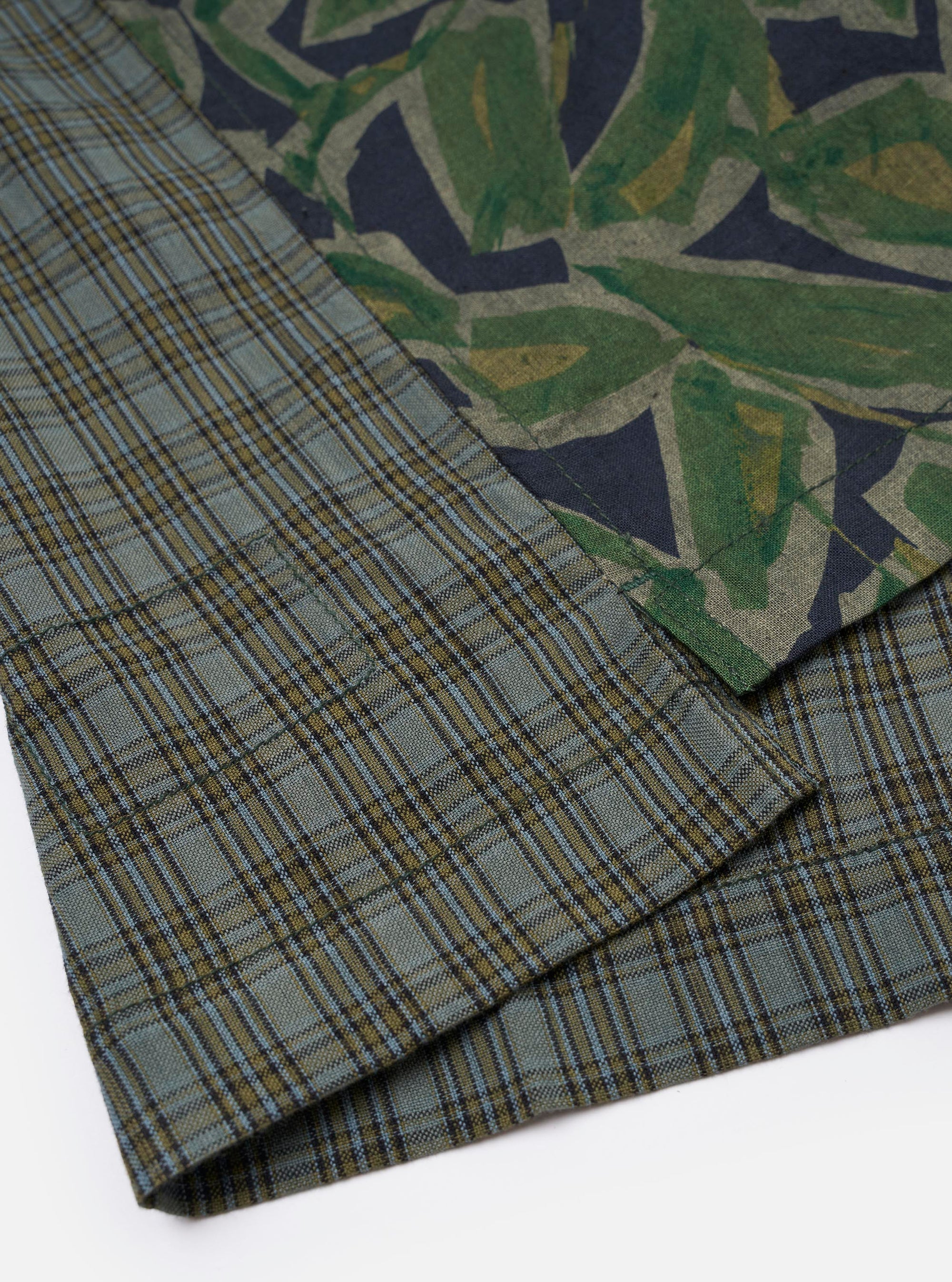 Limited Edition Olive Mixed Check Camp Shirt