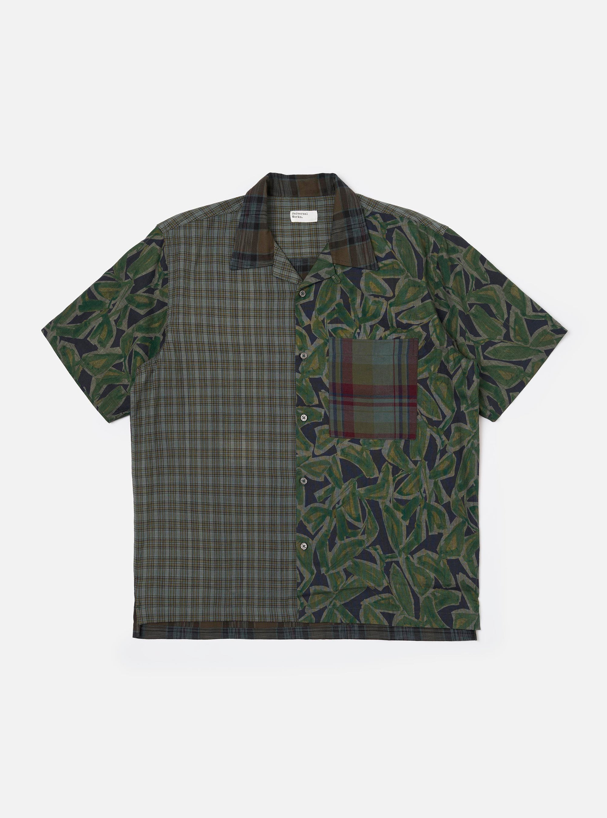 Limited Edition Olive Mixed Check Camp Shirt