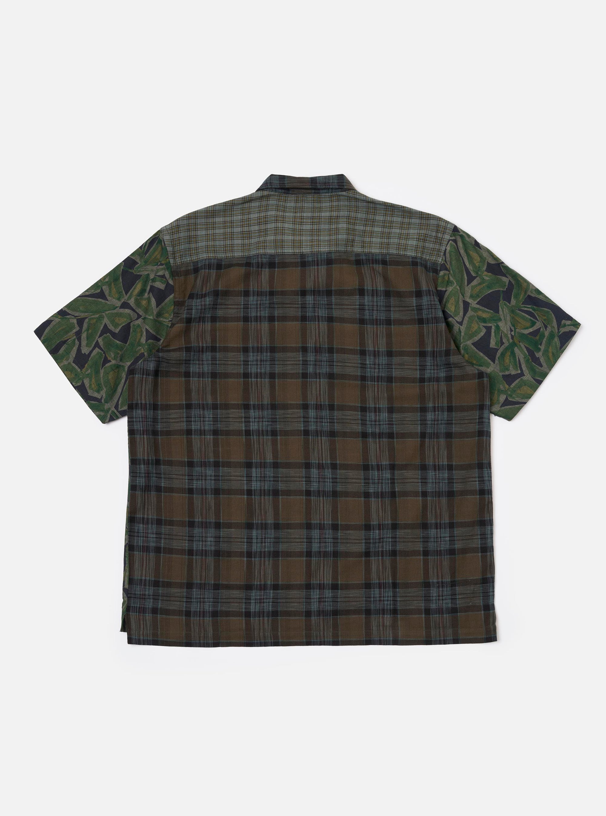 Limited Edition Olive Mixed Check Camp Shirt