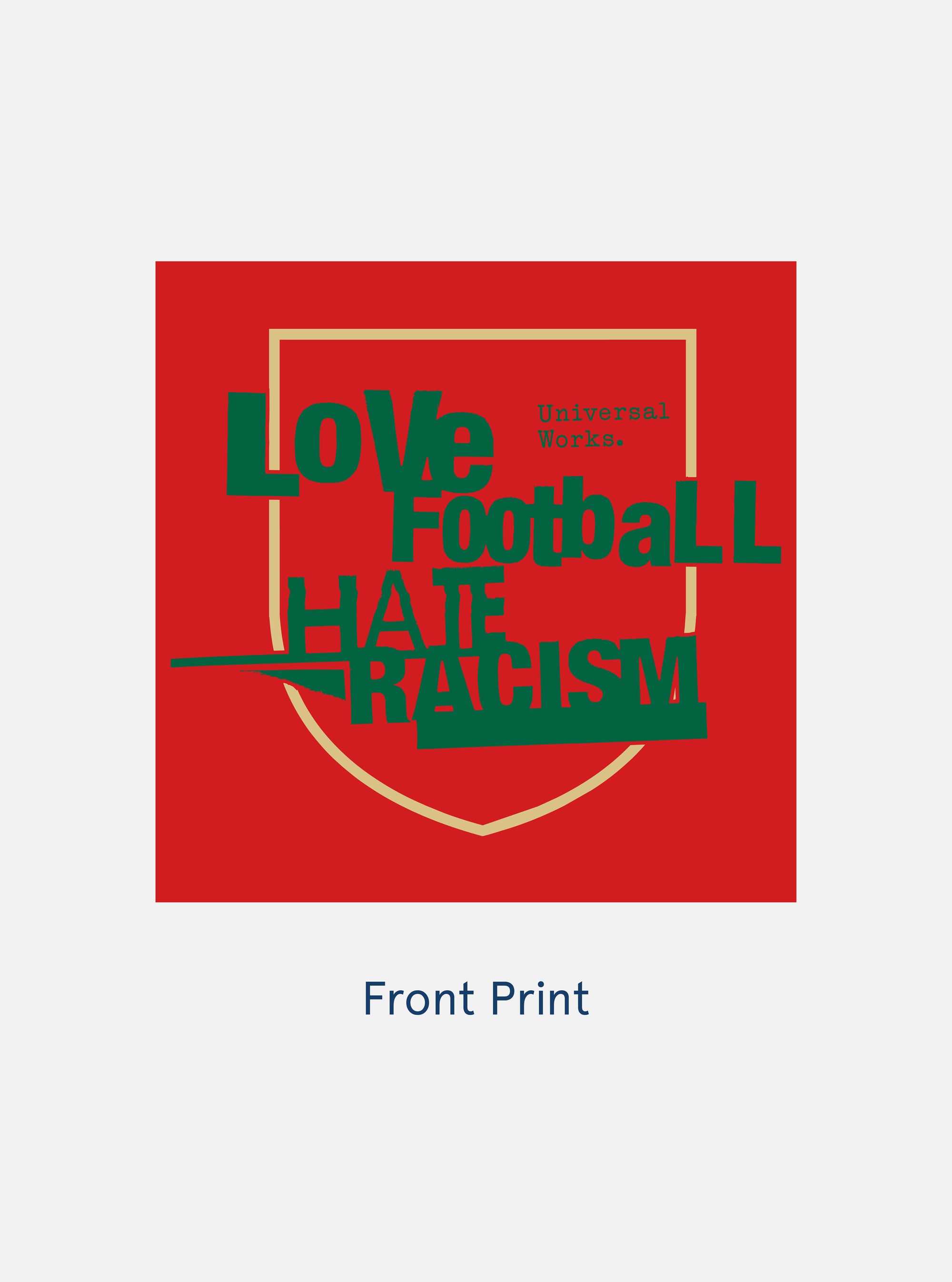 Red Single Jersey Charity Football Tee