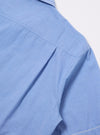 Close-up of the Blue End On End Cotton Utility SS Shirt on a white background. Shows the light blue cotton fabric and sleeve detail.
