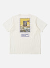Back of an Ecru/Yellow Single Jersey Pickup Print Tee on a white background. The tee has a graphic print.