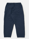 Navy Chester Stripe Pleated Track Pant