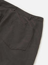 The Brown Marl Tropical Suiting Dutch Pant is shown from the back, laid flat against a plain white background. The image highlights the wide-leg silhouette, a single rear patch pocket on the right side, and a simple waistband with belt loops.