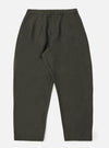 A pair of Olive Marl Tropical Suiting Dutch Pants is shown laid flat against a solid white background. The trousers feature a very wide, loose leg with stitched-down front darts that provide shape. Visible details include a button fly, side buckle waist adjusters, and two front hand pockets.