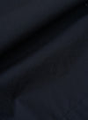 A close-up fabric swatch of the Navy Broadcloth Vacation Short shows the fine, smooth texture of the navy blue cotton material. The image focuses entirely on the fabric weave against a neutral background.