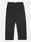 The Black Twill Fatigue Pant (Undarted) in black twill on a white background. The pants have a relaxed fit with front patch pockets.