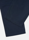 Close-up of the Navy Twill Fatigue Pant (Undarted) in navy twill on a white background. Shows the texture and seams.